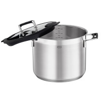 Кастрюля высокая с крышкой, диаметр 24 см, материал: нержавеющая сталь 18/10, серия Silence PRO, ROESLE, Германия_00805320036550262534.jpg