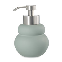 Диспенсер для жидкого мыла Markl, 420 мл, керамика, нержавеющая сталь, оливковый, серия Bath, BERGENSON BJORN, Великобритания