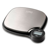 Весы кухонные, нержавеющая сталь, стальной, черный, CASO, Германия