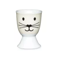 Подставка для яйца Cat Face, 6 х 4 см, фарфор, декор, серия Egg Cup, KITCHEN CRAFT, Великобритания, 