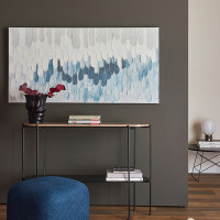 Панно декоративное By Feel, 70 х 140 см, холст с ручной росписью, дерево, серо-голубой, серия Art, BERGENSON BJORN, Великобритания_00819730056017041121.jpg