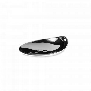 Тарелка десертная, 14 х 11 см, фарфор, серебристый, серия Jomon, COOKPLAY, Испания, COOKPLAY (Испания)