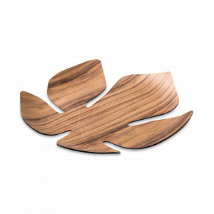 Поднос сервировочный Adamo, 40,5 х 41 см, дерево орех, коричневый, LEGNOART, Италия, LEGNOART (Италия)