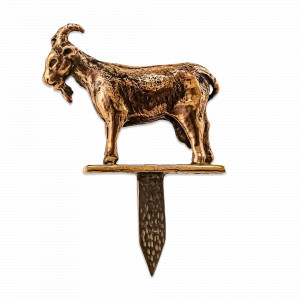 Шпажка для сыра &quot;Коза&quot;, медь, серия Охотничий домик, Кольчугинский Мельхиор, Россия, Приборы для салата и сервировки