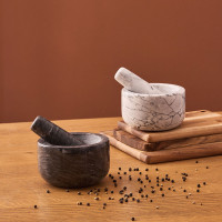 Ступка с пестиком, 13 см, белый мрамор, серия Marm, LIBERTY JONES, Китай_00821110063512224632.jpg