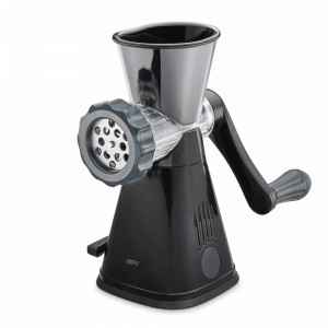 Мясорубка ручная METTO, 24.5 см, нержавеющая сталь, пластик, черный, GEFU, Германия, Мясорубки