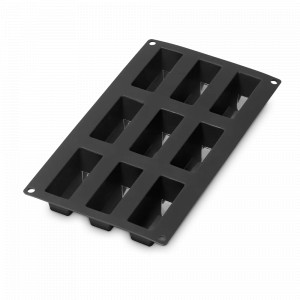 Форма для выпечки мини-пирожных, 9 ячеек, 30 х 17.5 см, силикон, черный, LEKUE, Испания, LEKUE (Испания)