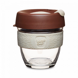 Кружка дорожная Roast S, объем: 227 мл, материал: закаленное стекло, пластик, силикон, цвет: коричневый, серия Brew, KEEPCUP, Австралия, KEEPCUP (Австралия)