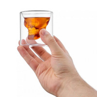 Термобокал Skull, 80 мл, боросиликатное стекло, прозрачный, WALMER, Великобритания_00809940047910202427.jpg