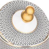 Банка для хранения, 13 мл, фарфор, декор, серия Вола, MIX&MATCH HOME, Китай_00813890005009304076.jpg