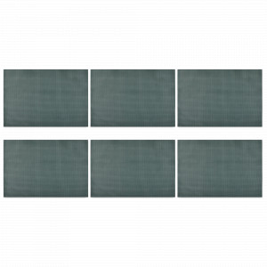 Набор из 6-ти подстановочных прямоугольных салфеток, 33 х 48 см, пвх, зеленый, серия Ombre, WO HOME, Германия, Набор плейсматов