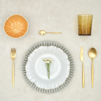 Тарелка обеденная, 27.7 см, керамика, серый, серия Cristal, COSTA NOVA, Португалия_00815340035170228596.jpg