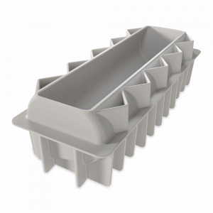 Форма для выпечки Dreamy, 25 х 8,7 х 7,8 см, силикон, серый, SILIKOMART, Италия, SILIKOMART (Италия)