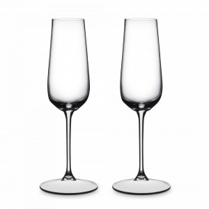 Набор из 2-х бокалов Champagne, 250 мл, 24 см, хрусталь, серия Grape Riedel, RIEDEL, Австрия, Бокал-флейта для шампанского