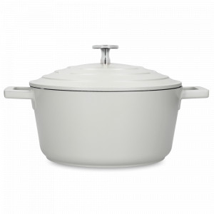 Кастрюля с крышкой , 5 л, 28 см, литой алюминий, кремовый, серия MasterClass, KITCHEN CRAFT, Великобритания, Посуда алюминиевая