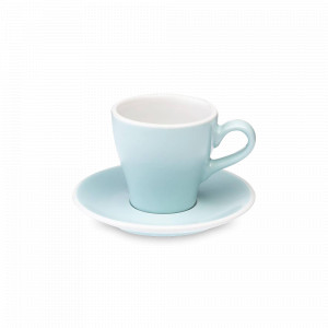 Пара кофейная, 80 мл, фарфор, голубой, серия Tulip, LOVERAMICS, Гонконг, LOVERAMICS (Гонконг)