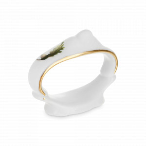 Кольцо для салфеток, фарфор, белый, декор, серия Охота, BERNADOTTE, Чехия, Кольца для салфеток