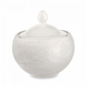 Сахарница , 250 мл, фарфор, белый, серия Tracery, LIBERTY JONES, Россия, Сахарницы