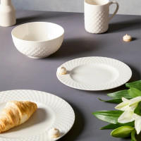 Сервиз чайно-столовый на 1 персону , 4 предмета, фарфор, белый, серия Капля, DECOR DE TABLE, Россия_00818470057113521795.jpg