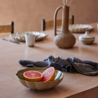 Тарелка для пасты Eucalyptus, 23 см, керамика, зеленый, бежевый, серия Marrakesh, COSTA NOVA, Португалия_00819310047952692936.jpg