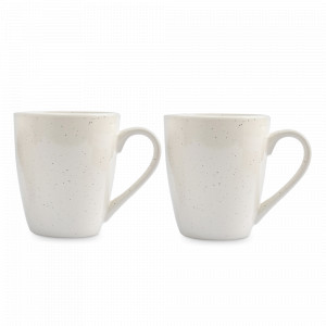 Кружка , 2 предмета, 370 мл, керамика, белый в крапинку, серия Viveiro, ANNA LAFARG, Китай, Кружки