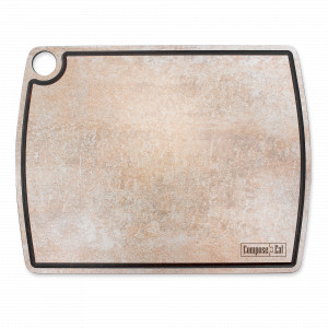 Доска разделочная композитная c желобом, 36х28см, порфир кремовый, серия Fashion, ComposeEat, Россия, COMPOSE EAT (Россия)