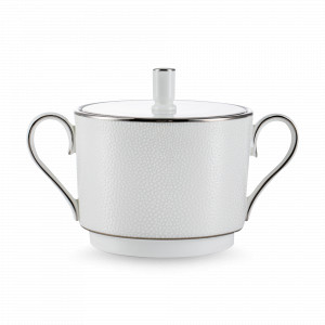 Сахарница, 250 мл, костяной фарфор, белый, декор, серия Белый жемчуг, NARUMI, Япония, NARUMI (Япония)