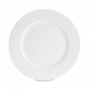 Тарелка обеденная, 27 см, фарфор, белый, серия Rock, HOME &amp; STYLE, Китай, HOME & STYLE (Италия)