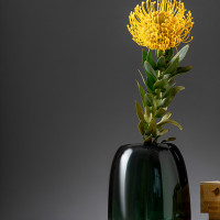 Ваза Hildy, 17 см, стекло, зеленый, BERGENSON BJORN, Великобритания_00813860058612303646.jpg