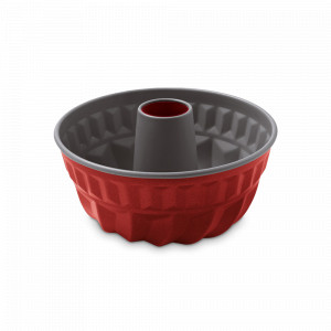 Форма для выпечки круглая фигурная, 23 см, сталь с антипригарным покрытием, красный, серия Rossana, GUARDINI, Италия, GUARDINI (Италия)