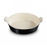 Блюдо для запекания, керамика, 24 см, черный, серия Black Onyx, LE CREUSET, Франция_00807460053673655693.jpg