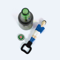 Открывалка для бутылок Foosball, металл, голубой, серия Football, DOIY, Испания_00822830066791685446.jpg