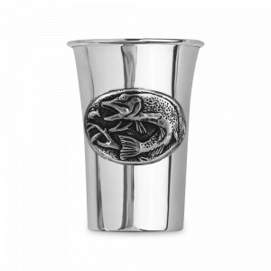 Стопка «Щука», 65 мл, медь, серия Охотничий домик, Кольчугинский Мельхиор, Россия, Стопки для водки и текилы