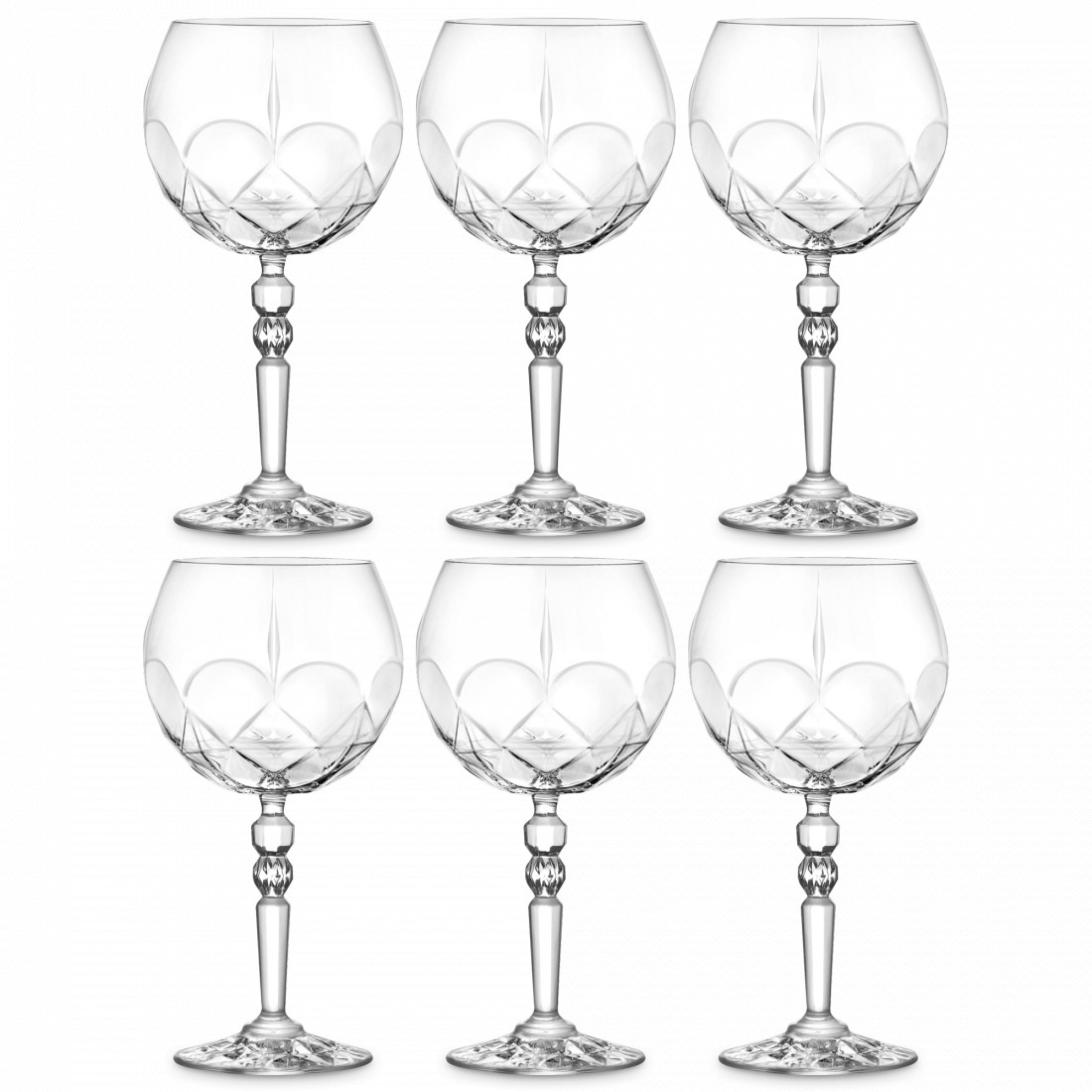 Набор из 6-ти бокалов для красного вина, 500 мл, хрустальное стекло, серия Alkemist, RCR, Италия