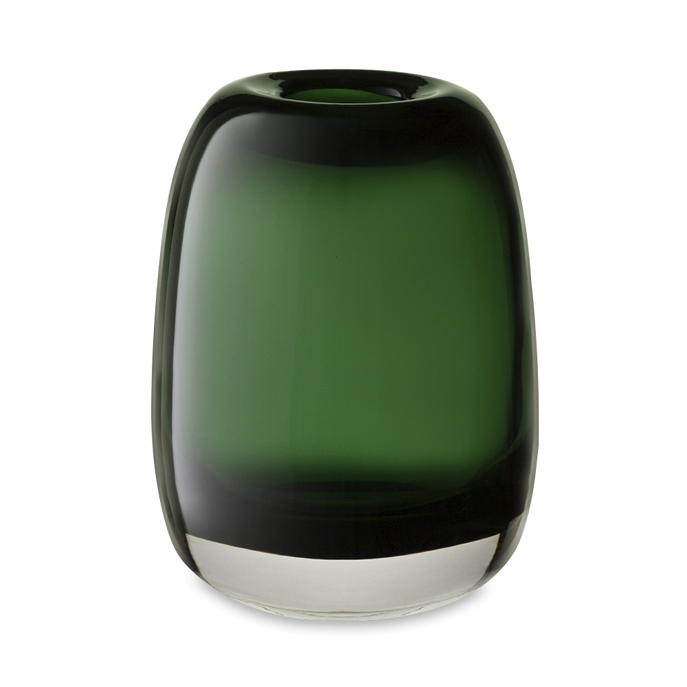 Ваза Hildy, 17 см, стекло, зеленый, BERGENSON BJORN, Великобритания