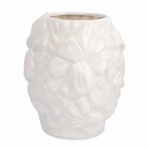 Ваза для цветов Цветы, 20 см, керамика, молочный, серия Blossom, ANNA LAFARG, Китай, НОВИНКИ