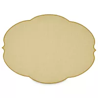 Салфетка подстановочная овальная, 49 х 36 см, полиуретан, желтый, серия Flowers, GUZZINI, Италия, 