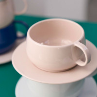 Блюдце Rose Nude, 15 см, керамика, бежевый, серия Empileo, GUY DEGRENNE, Франция_00809440040440667248.jpg