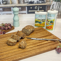 Доска разделочная дубовая для хлеба, 44 х 28 см, коричневый, UNECA, Россия_00820730050773852070.jpg