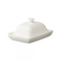 Маслёнка , 11,5 х 16 х 8 см, фарфор, белый, серия Kitchen Spirit, TKANO, Россия, 