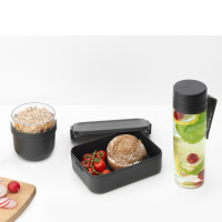 Набор из 2-х ланч-боксов и бутылки, пластик, антрацит, серия Make & Take, BRABANTIA, Бельгия_00812680052169292166.jpg