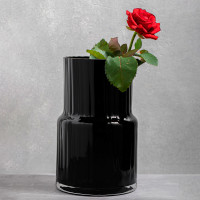 Ваза Синергия, 20 см, стекло, черная, KROSNO, Польша_00813890074094857818.jpg