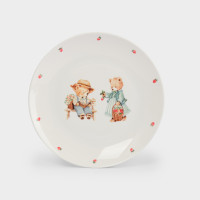 Набор детской посуды Мишки, 3 предмета, фарфор, белый, декор, серия Teddy bear, ANNA LAFARG, Китай_00822650050202733825.jpg