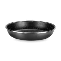 Сковорода без ручки, 24 см, сталь, стеклоэмаль, черный, серия Click &amp; Space, VITRINOR, Испания, 