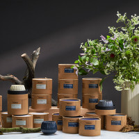 Свеча ароматическая Musk, Rose & Cedarwood, 8 см, синий, серия Edge, TKANO, Россия_00813870050441975347.jpg