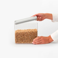 Контейнер модульный для продуктов, 3.5 л, 22 х 11 х 20.2 см, пластик, светло-серый, серия Tasty+, BRABANTIA, Бельгия_00817010067552496323.jpg