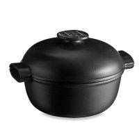 Керамическая кастрюля, 4 л, 26,5 х 26,5 х 19,5 см, графит, серия Delight, EMILE HENRY, Франция