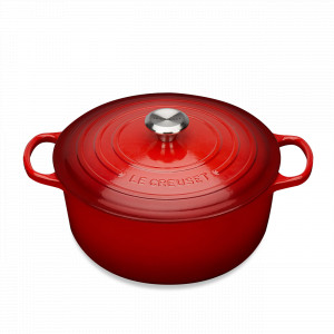 Кастрюля , 4,2 л, 24 см, чугун, красный, серия Cerise, LE CREUSET, Франция, Кастрюли для индукционных плит