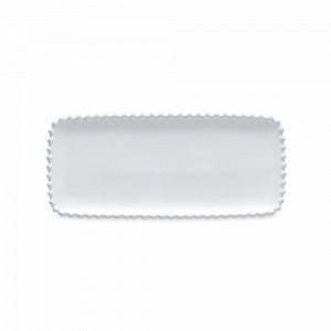 Блюдо прямоугольное White, 30 х 13 см, керамика, белый, серия Pearl, COSTA NOVA, Португалия, Pearl COSTA NOVA