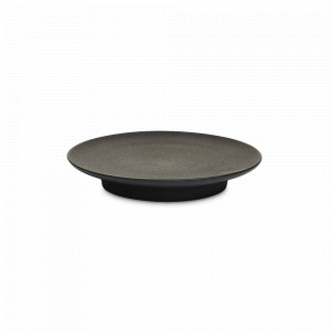Тарелка закусочная Black, 21 см, каменная керамика, черный, серия Isamu, ROOMERS TABLEWARE, Нидерланды, Тарелки десертные